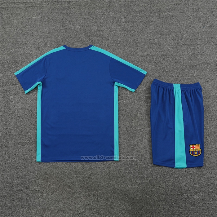Chandal del Barcelona Manga Corta 2023-2024 Azul - Pantalon Corto